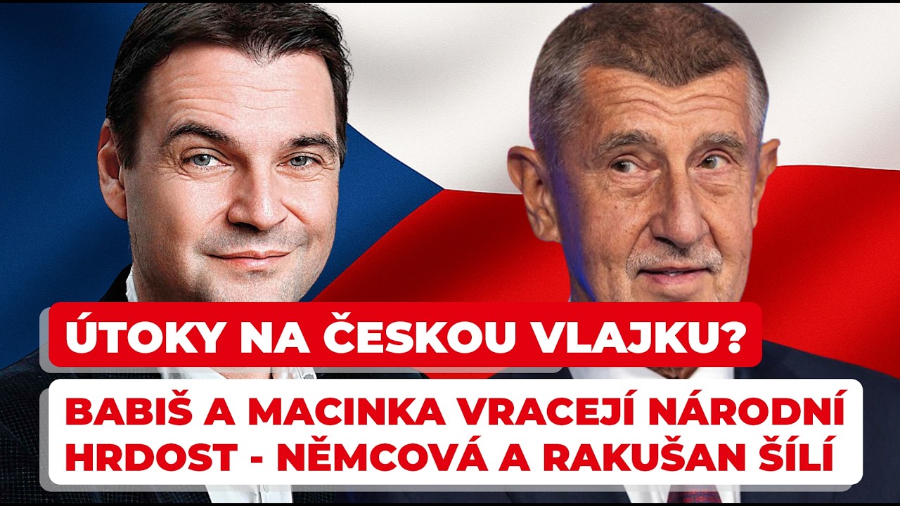ČESK&Aacute; VLAJKA JIM VAD&Iacute;? &Scaron;&iacute;len&yacute; &uacute;tok Němcov&eacute; a Raku&scaron;ana na na&scaron;e symboly!