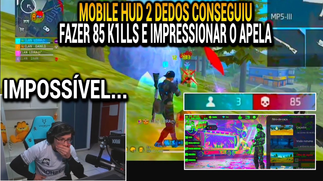 REAÇÃO DO APELAPATO AO VER O MOBILE QUE FEZ 85 K1LLS NA GUERRA DE GUILDAS, NOVO RECORD LENDÁRIO!!