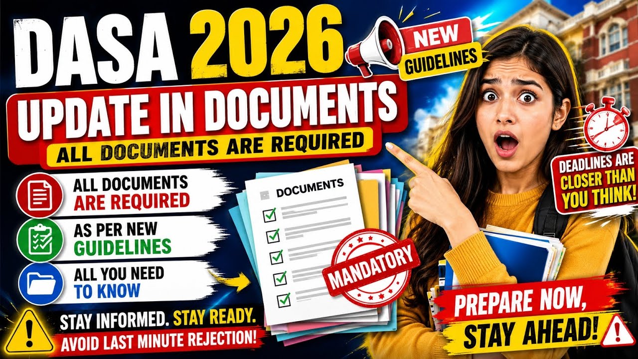 DASA 2026 DOCUMENT UPDATE 🚨 All Documents Now Mandatory | Don't Risk Rejection!