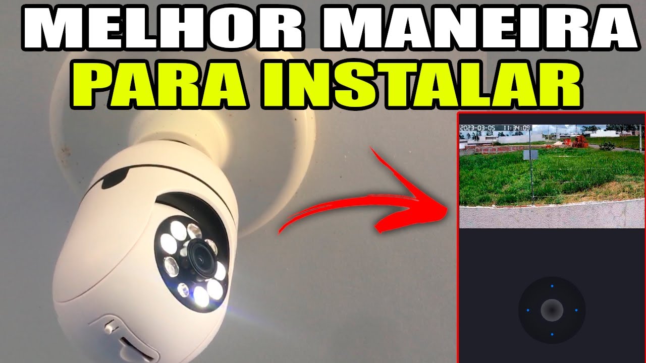 COMO INSTALAR A CAMERA Wi-fi LÂMPADA, Câmera boa e barata em Full HD, TUTORIAL ATUALIZADO!