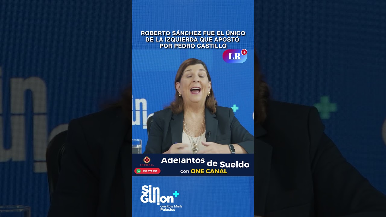 ROBERTO S&Aacute;NCHEZ FUE EL &Uacute;NICO DE LA IZQUIERDA QUE APOST&Oacute; POR PEDRO CASTILLO #SinGuion #shorts