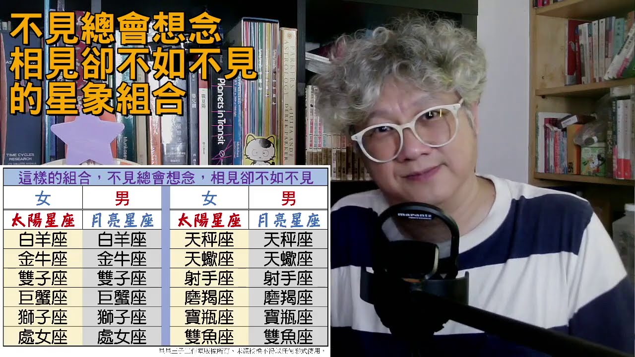 這樣星座的組合：不見總會想念，相見卻不如不見！