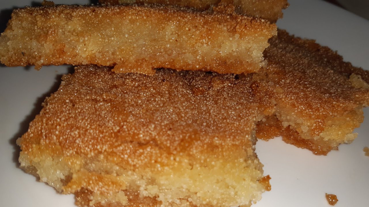 بسبوسة العربيات بسبوسة الشارع بدون سمن أو لبن