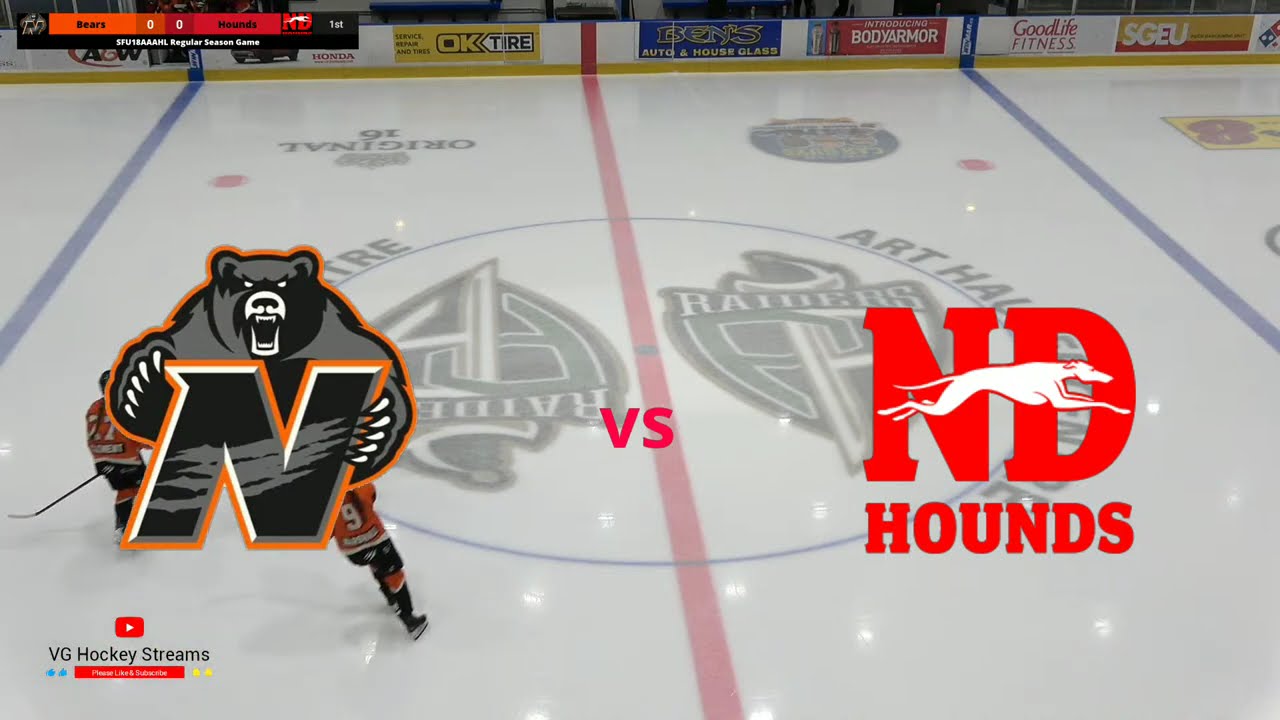 Notre Dame Hounds @ Prince Albert Mann-Northway Northern Bears