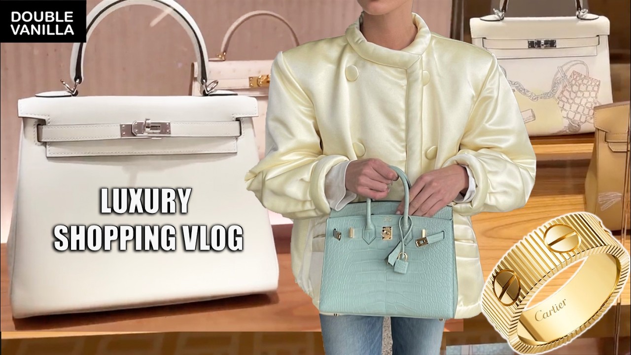 CARTIER & HERM&Egrave;S LUXURY SHOPPING VLOG and Tiffany & Co (NEW CARTIER LOVE UNLIMITED Try On)