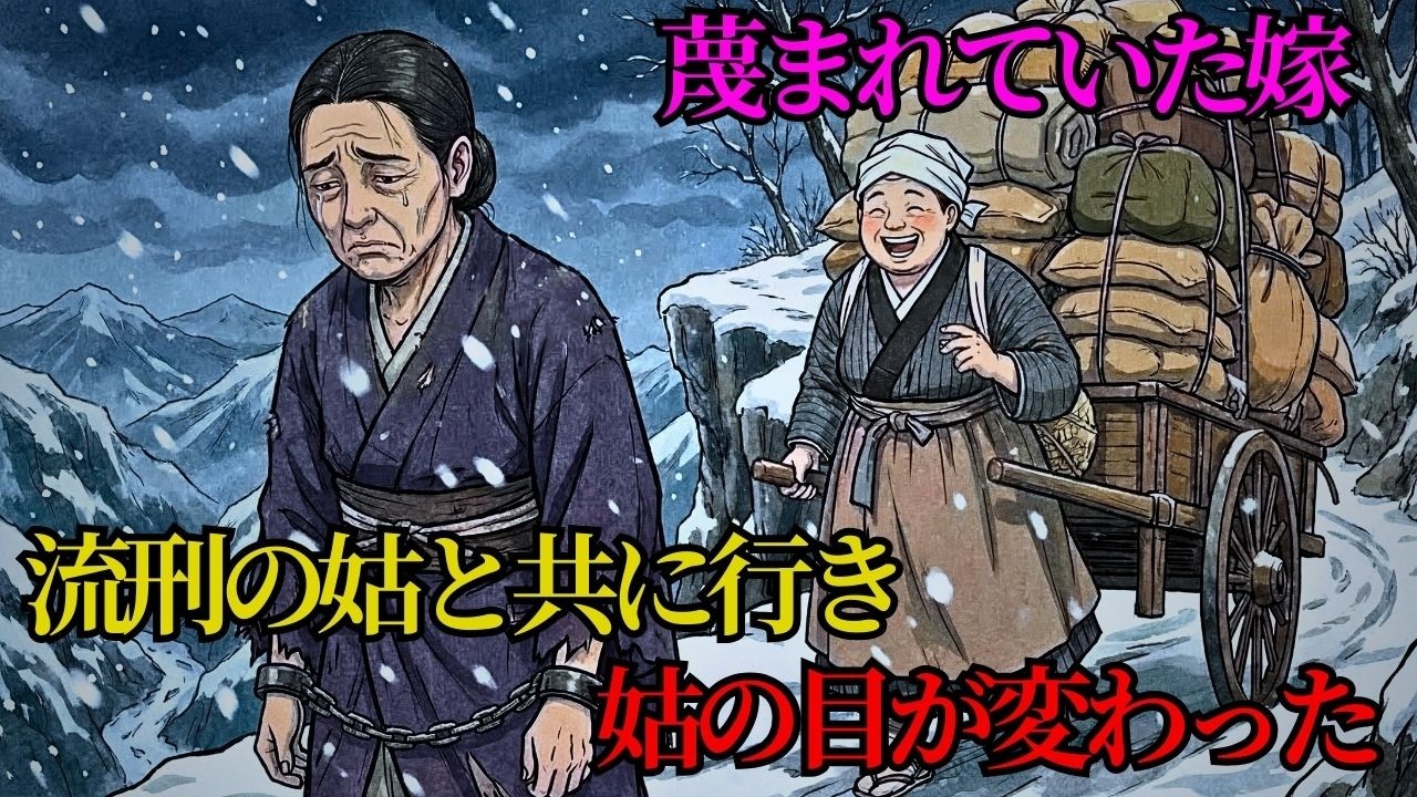 蔑まれていた嫁が、流刑の姑と共に行った…過酷な苦難の中で、姑は嫁を全く違う目で見るようになった | 野談 | 時代劇 | 昔話 | 説話 | 民話