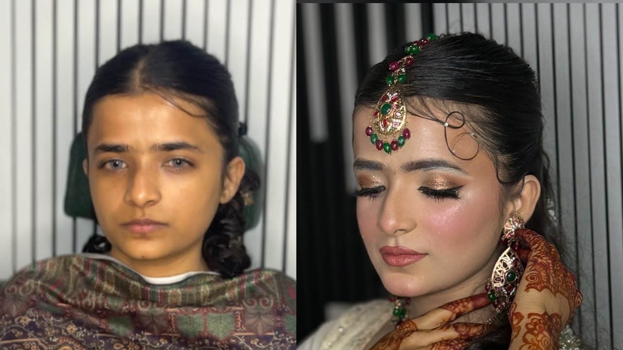 Soft pink Makeup || full coverage makeup || bridal makeup 💄 @makeoverby_mish