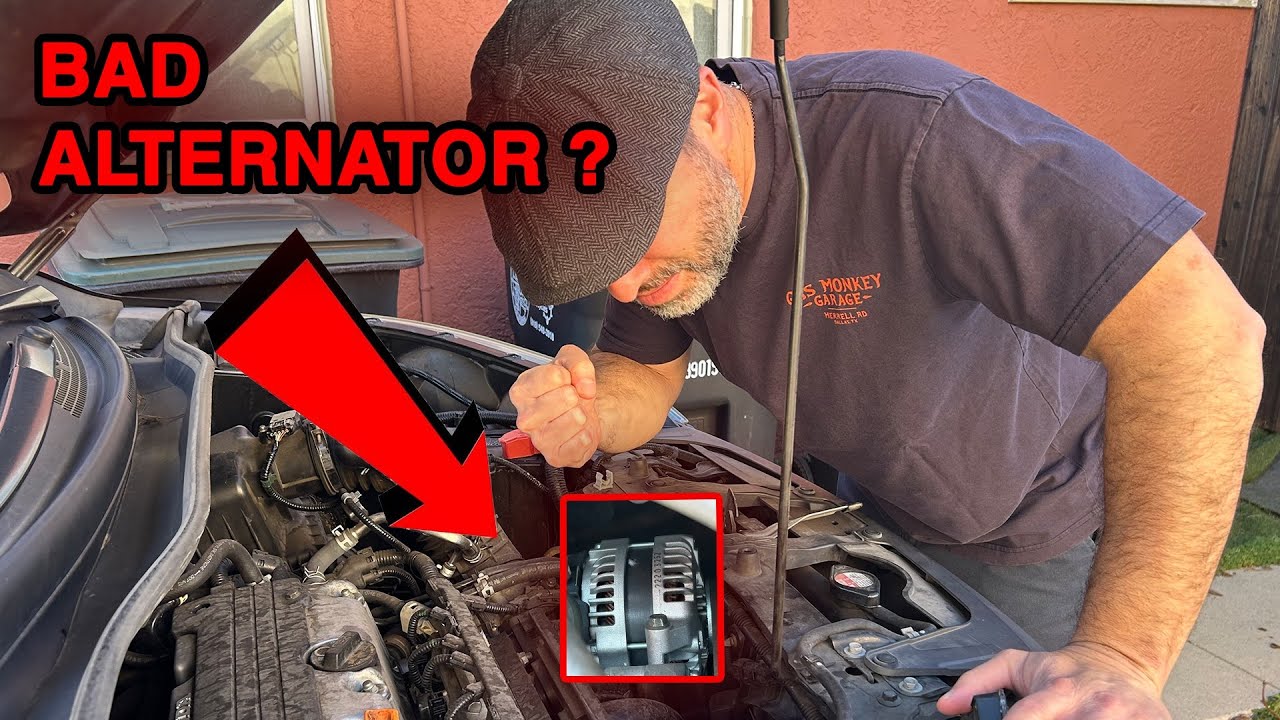 Самый простой способ замены генератора и аккумулятора на Honda CRV 2012 года. Диагностика индикат...