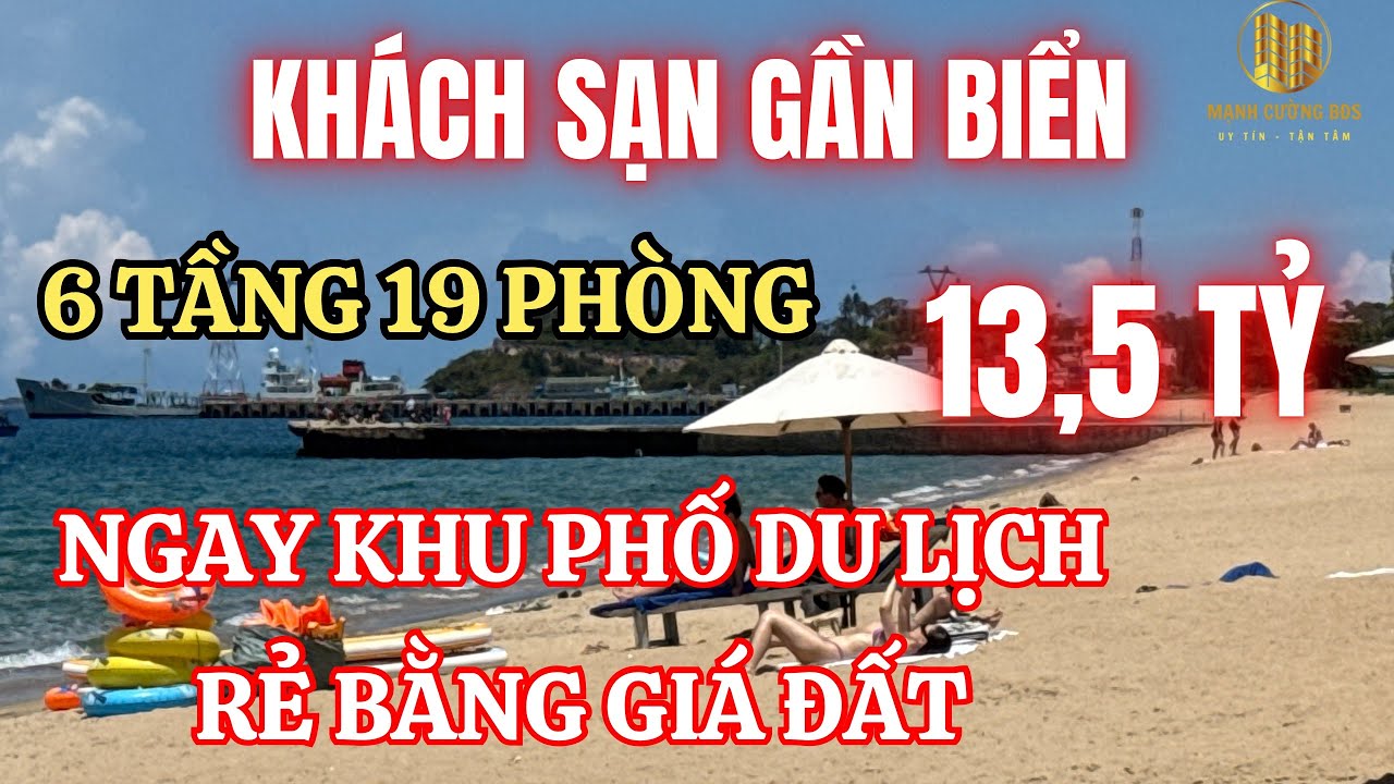 🌅Bán Khách Sạn Ngay Biển Nha Trang. Giá Rẻ Bằng Giá Đất. Ngay khu phố du lịch