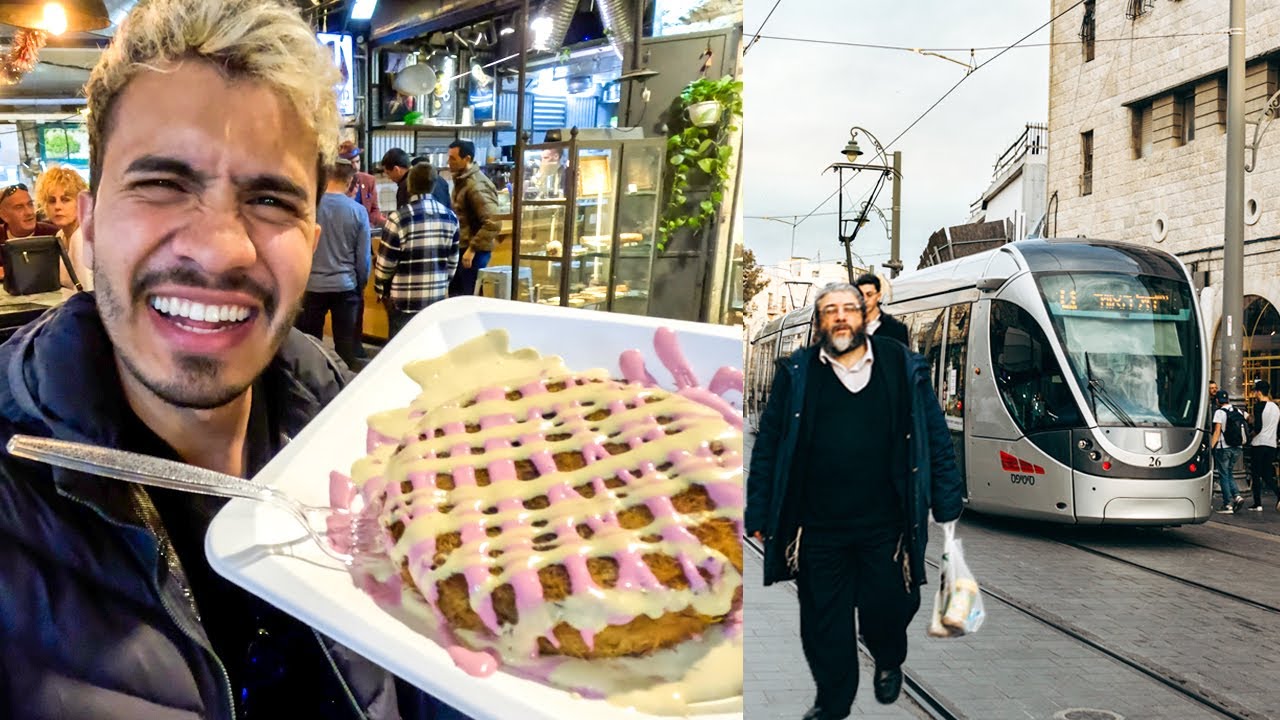 Probando COMIDA CALLEJERA en Jerusalén | No esperaba que fuera así