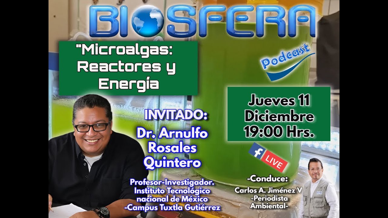 187- BIOSFERA Podcast - Microalgras  Reactores y Energia