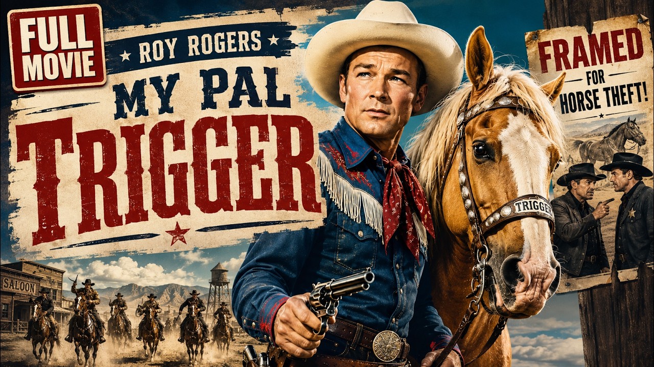 My Pal Trigger | Roy Rogers Is Framed for Killing a Legendary Horse | Classic Western Movie