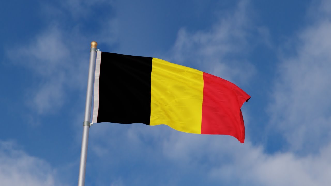 BELGIUM waving flag