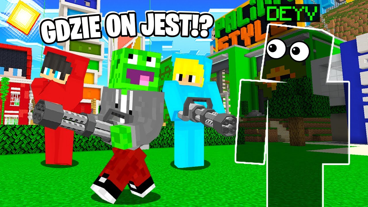 Oszukuje CAŁE PALIONOWO w WALCE w Minecraft! (z Palion, Olek, Leon)