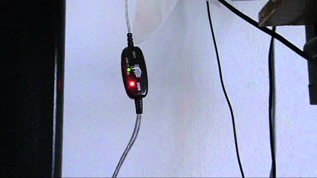 Logilink MIDI to USB interface test