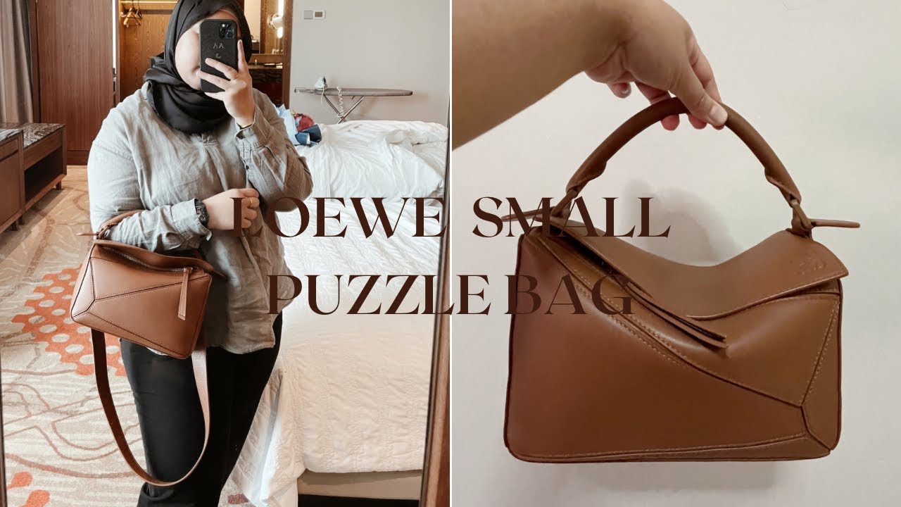 FIRST IMPRESSION: NEW LOEWE SMALL PUZZLE BAG IN SATIN CALFSKIN | 2022