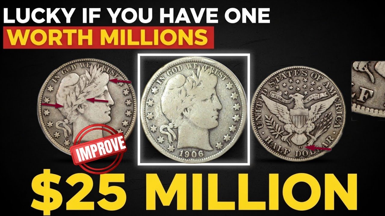 These Rare Half Dollar Coins Could Be Worth Millions (1898, 1906, 1908)