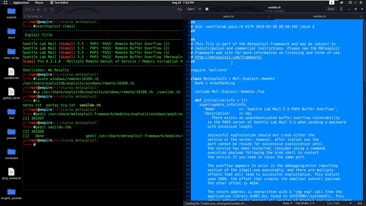 Importando M&oacute;dulos Externos para o Metasploit 5