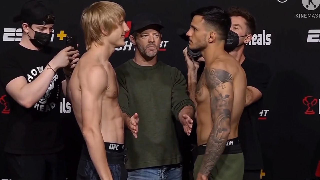 PADDY THE BADDY PIMBLETT VS  LUIGI VENDRAMINI WEIGH IN  / NEW UFC STAR