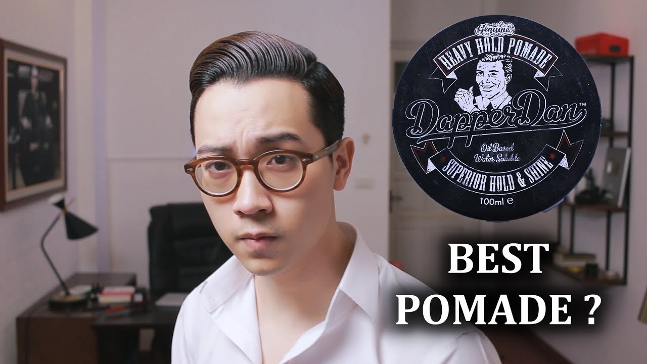 [Review] Sáp Vuốt Tóc Dapper Dan Heavy Hold Pomade - Gốc Dầu DỄ GỘI RỬA cho người mới || Huy Quốc