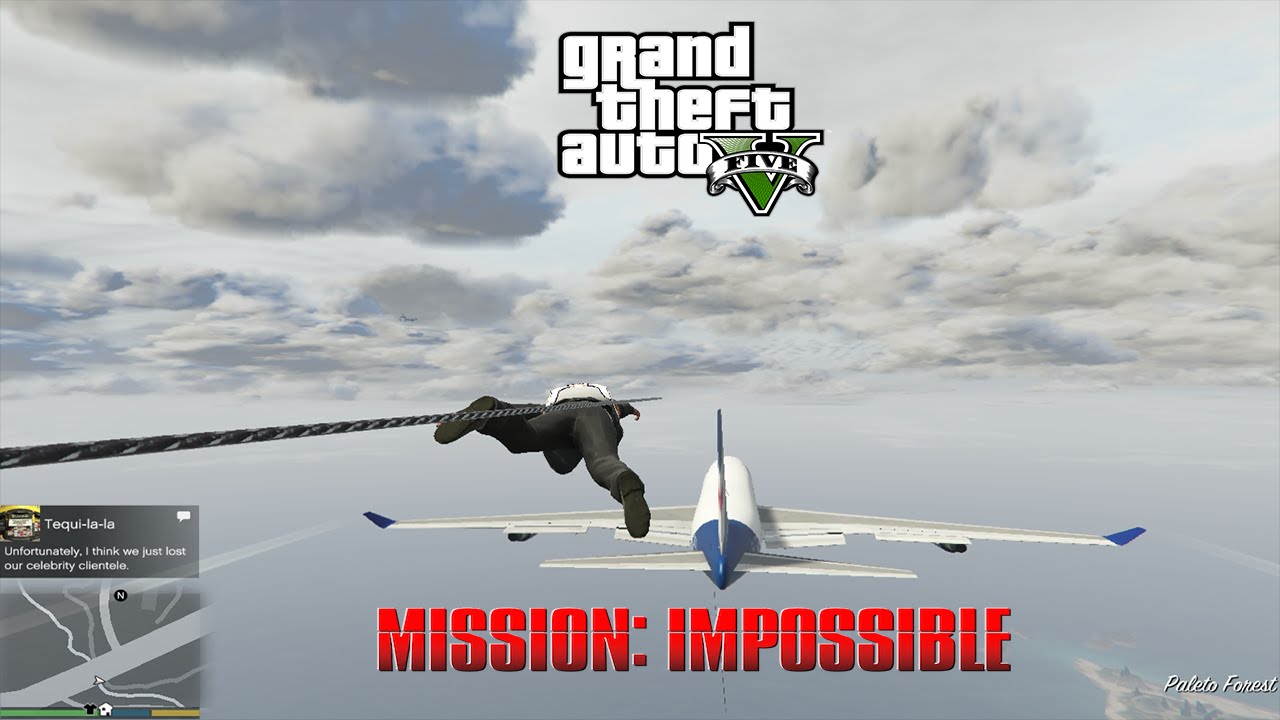 GTA 5 Mission Impossible  (plane hijack in mid air)