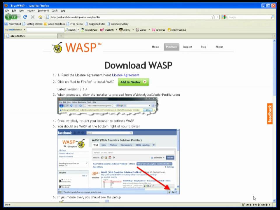 WASP Basic Install and basic features Demo