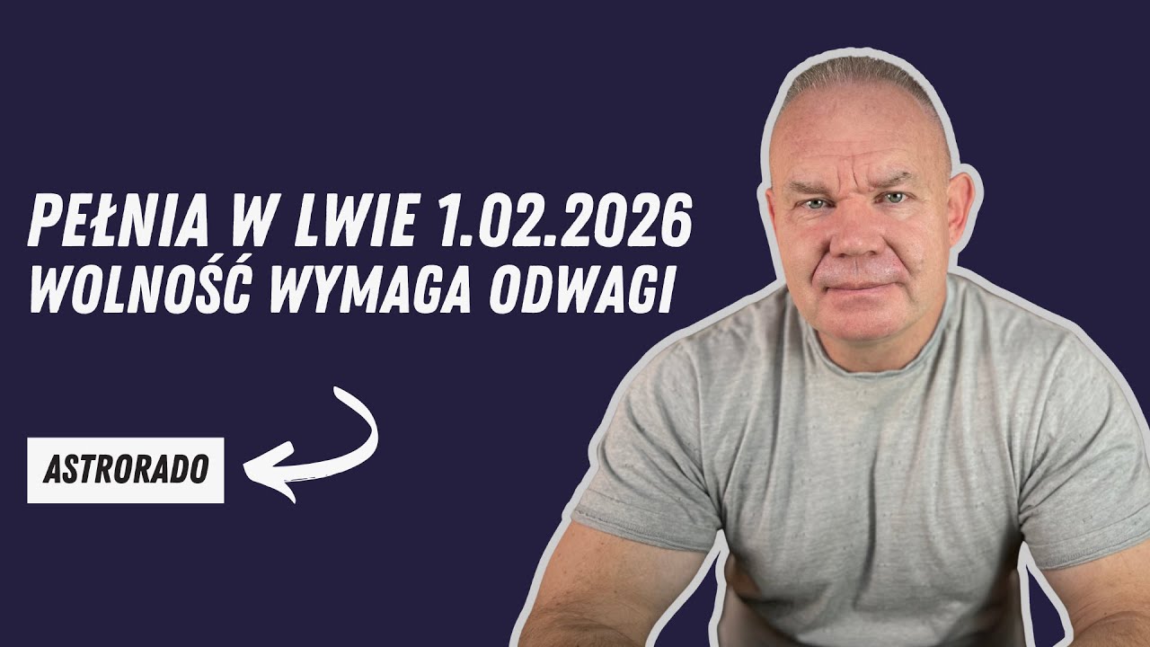 Pełnia w Lwie (1.02.2026) - Wolność wymaga odwagi | Astrorado