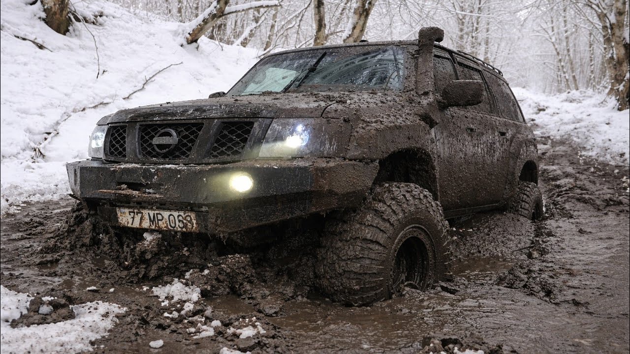 Nissan Patrol STUCK Deep! Even the Winch Couldn't Save It! 😱 | Extreme Off-Road Recovery #nissan#y61