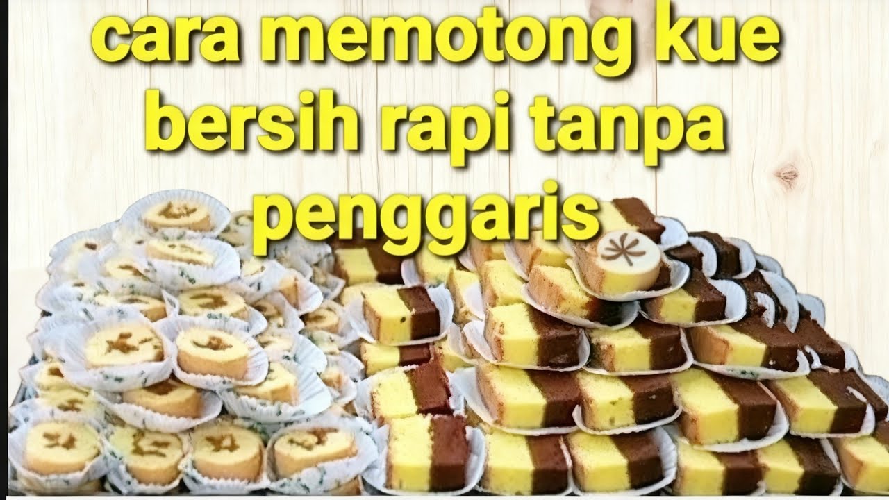 pekerjaan sehari hari - memotong kue rapi rata tanpa penggaris - sedan - 7
