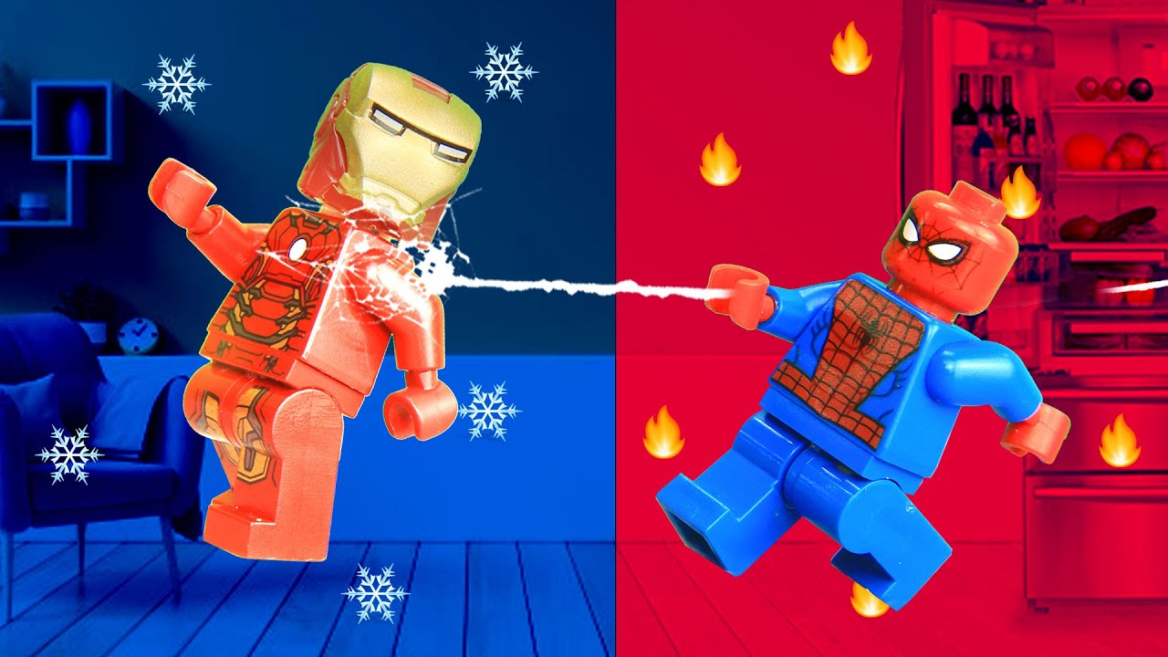Lego SPIDERS ARMY Swimming Pool FAIL