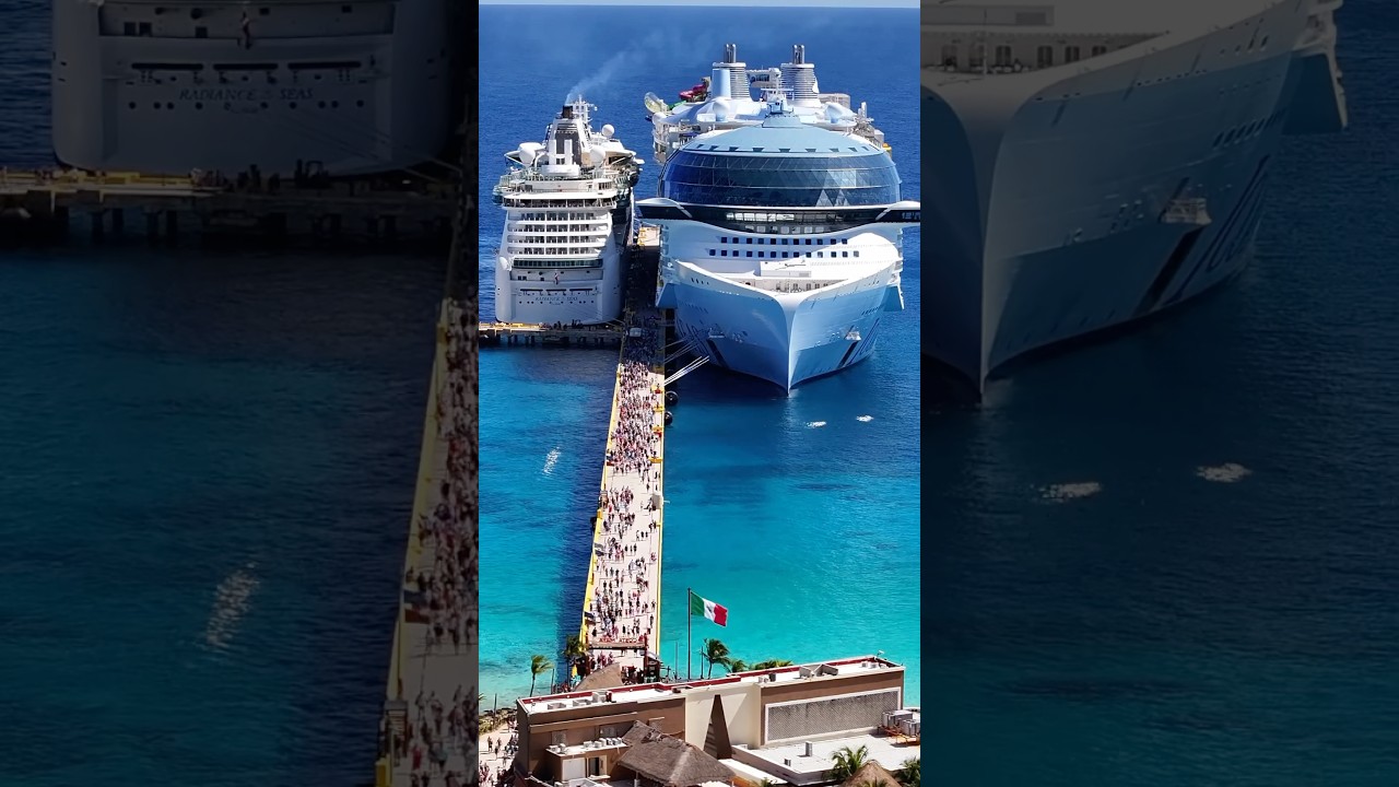 Big Size Difference between Icon of the Seas and Radiance of the Seas 😮🛳️💦