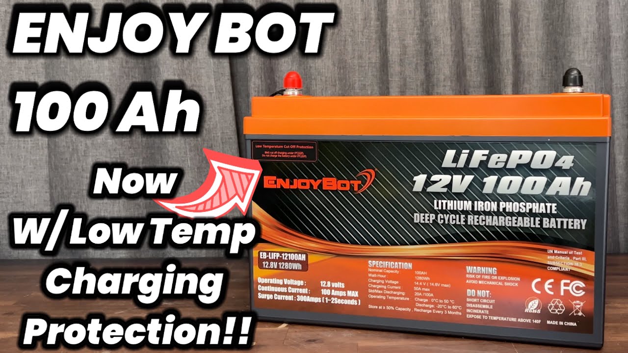 $499 Best Lithium Battery ? Enjoybot 100ah Low temp protection!!! @DIY Solar Power with Will Prowse