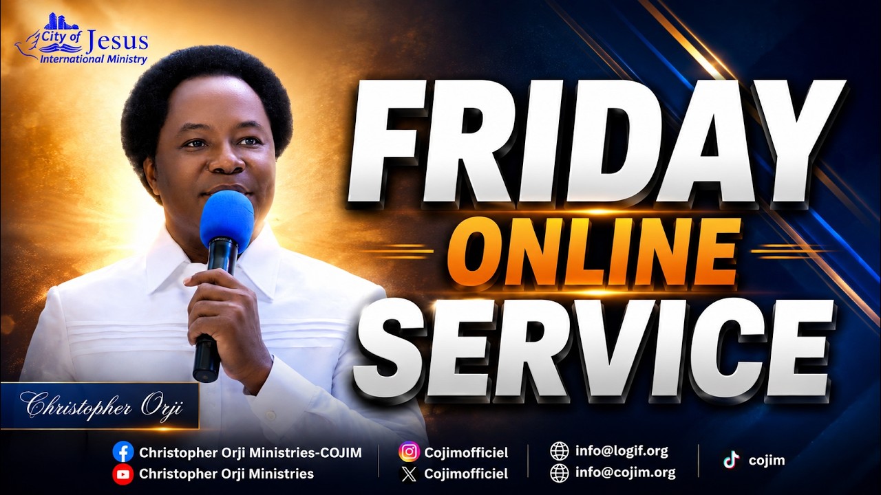 COJIM Friday Online Service 🔴 With God, Jesus Christ And The Holy Spirit 18-09-2026