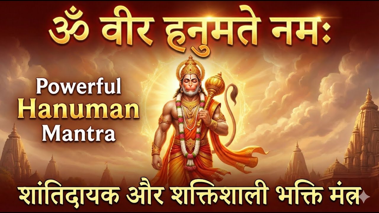 Om Veer Hanumate Namah &ndash; Calming & Powerful Devotional Mantra