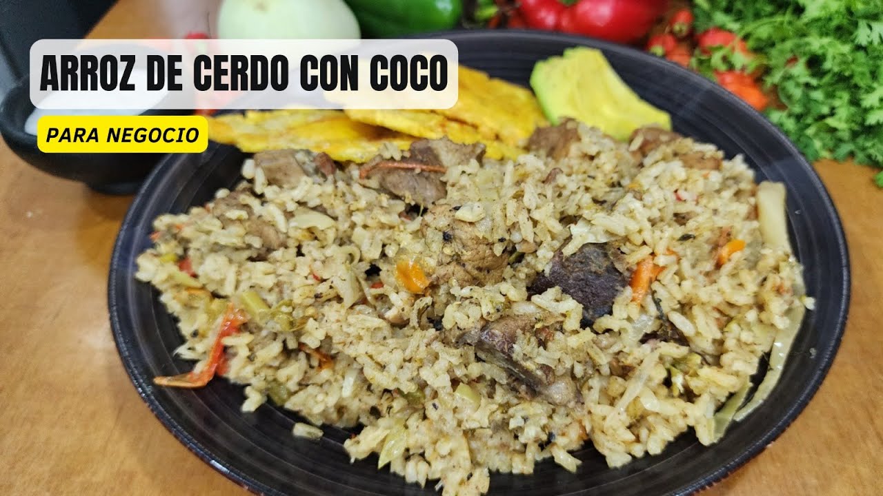 RECETA DE ARROZ DE CERDO CON COCO - ARROZ DE CERDO CON COCO - ARROZ DE CERDO - 😋 RECETA PARA NEGOCIO