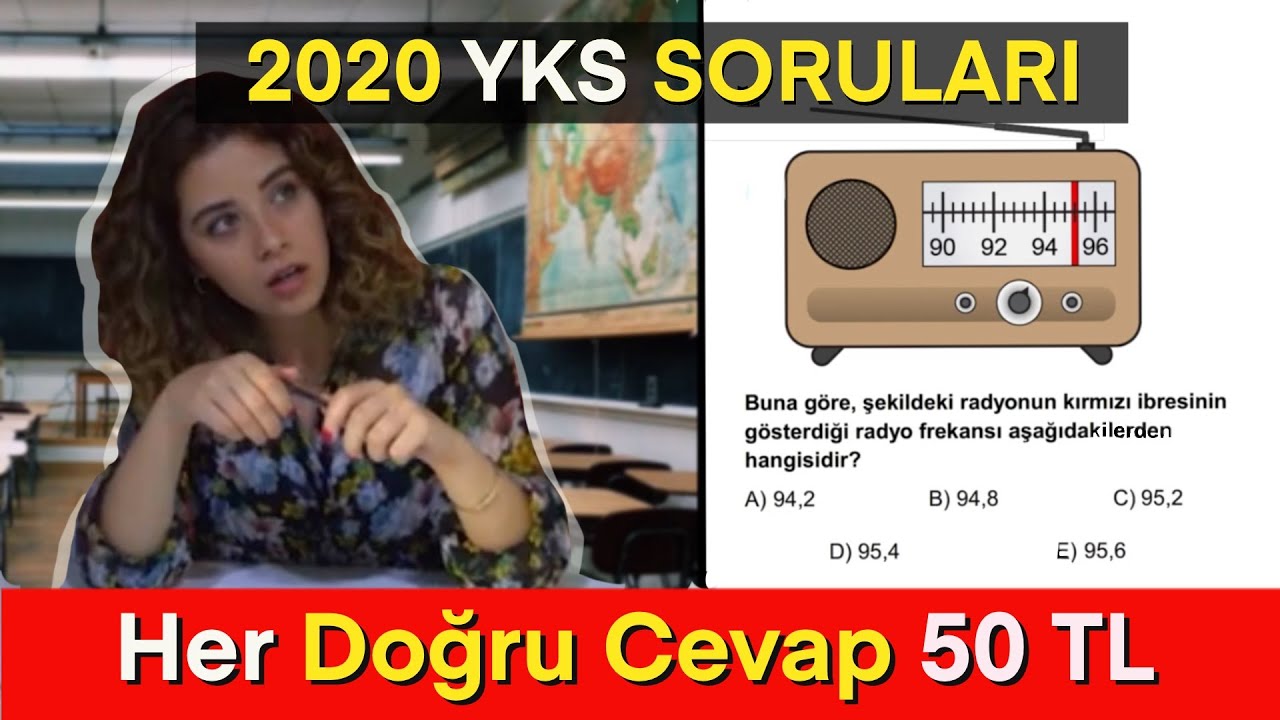 YKS Sorularını Çözdük - Her Doğru Cevap 50 TL
