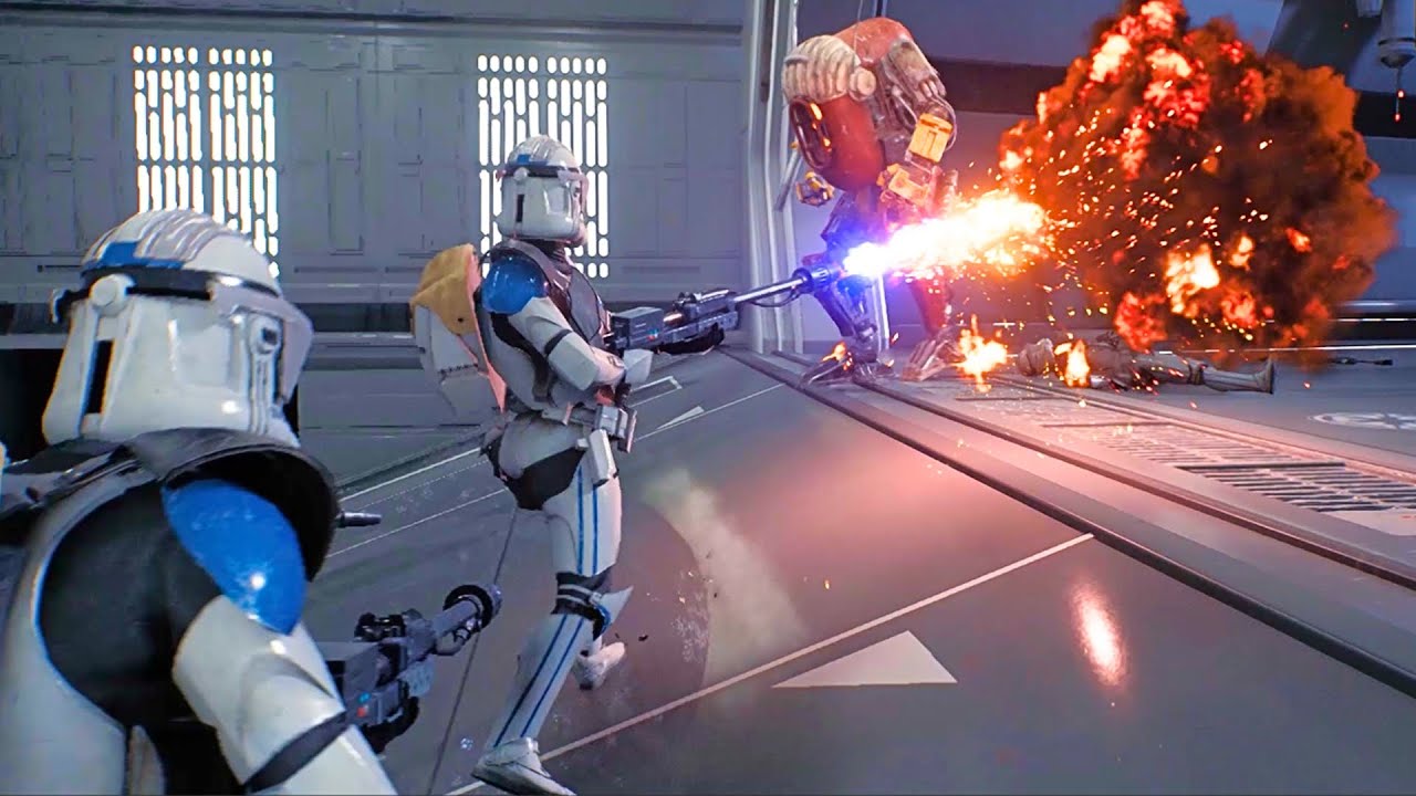 Hunter Droid VS 501st Legion | STAR WARS JEDI SURVIVOR