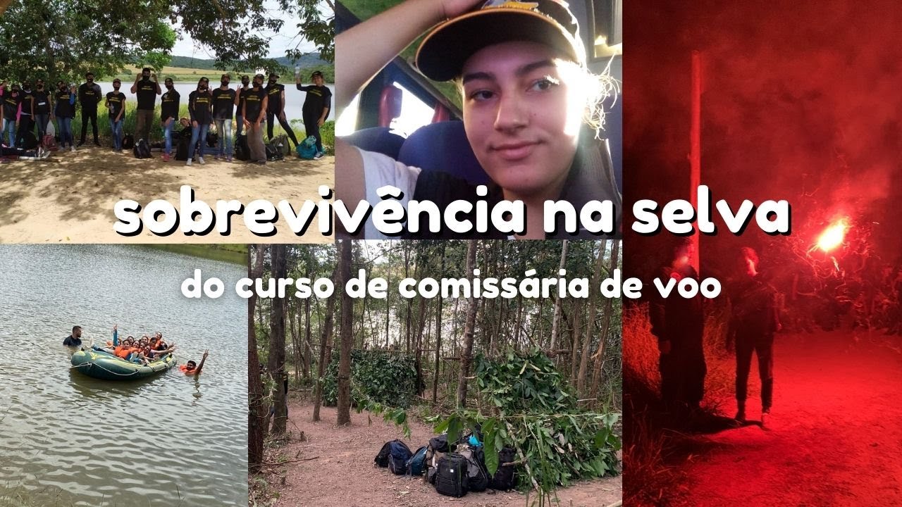 sobrevivência na selva do curso de comissária de voo 🌳🧯✈️