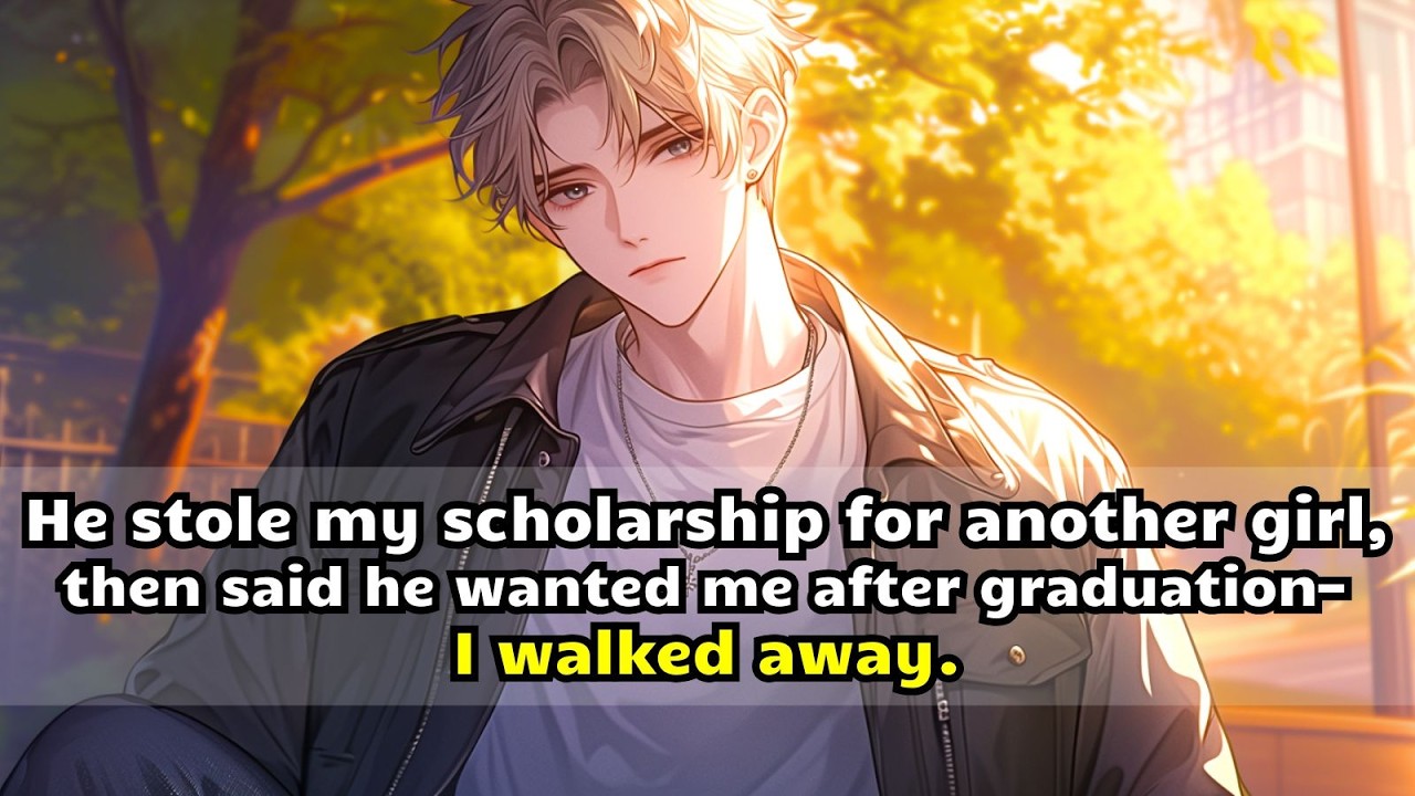 He stole my scholarship for another girl, then said he wanted me after graduation—I walked away.