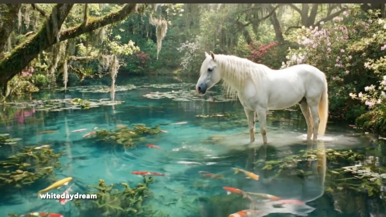 【AI】絵画の世界/御射鹿池/モネの池/青い池/Monet's Pond/Mishaka Pond/Blue Pond