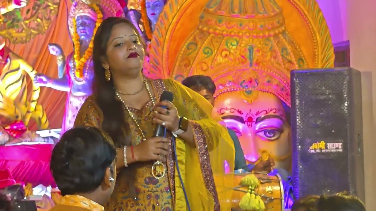 नित  महिमा गाऊ। Maiya ji .. neha krishna ... Monu pandey jagran party kanpur..9696804135