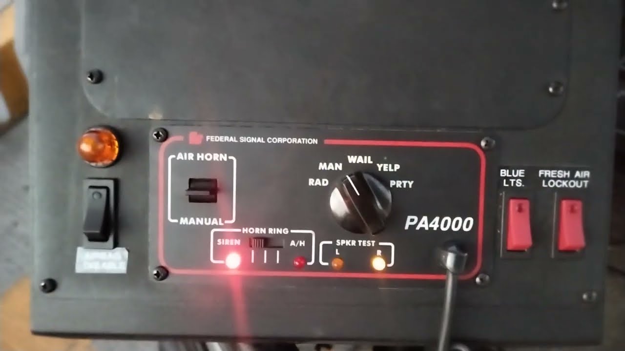 Federal Signal PA 4000 200W Siren