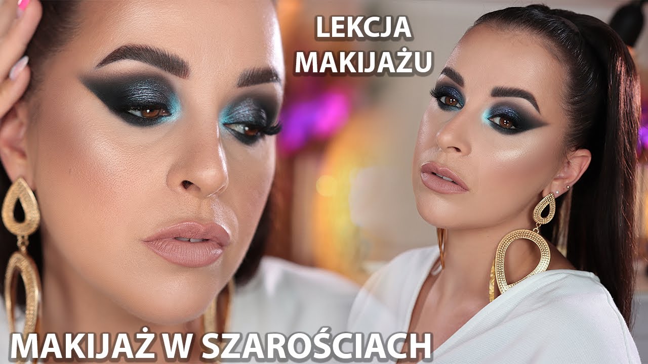 LEKCJA MAKIJAŻU - Jak wykonać makijaż w szarościach - Test Palety Shades of Grey INGRID
