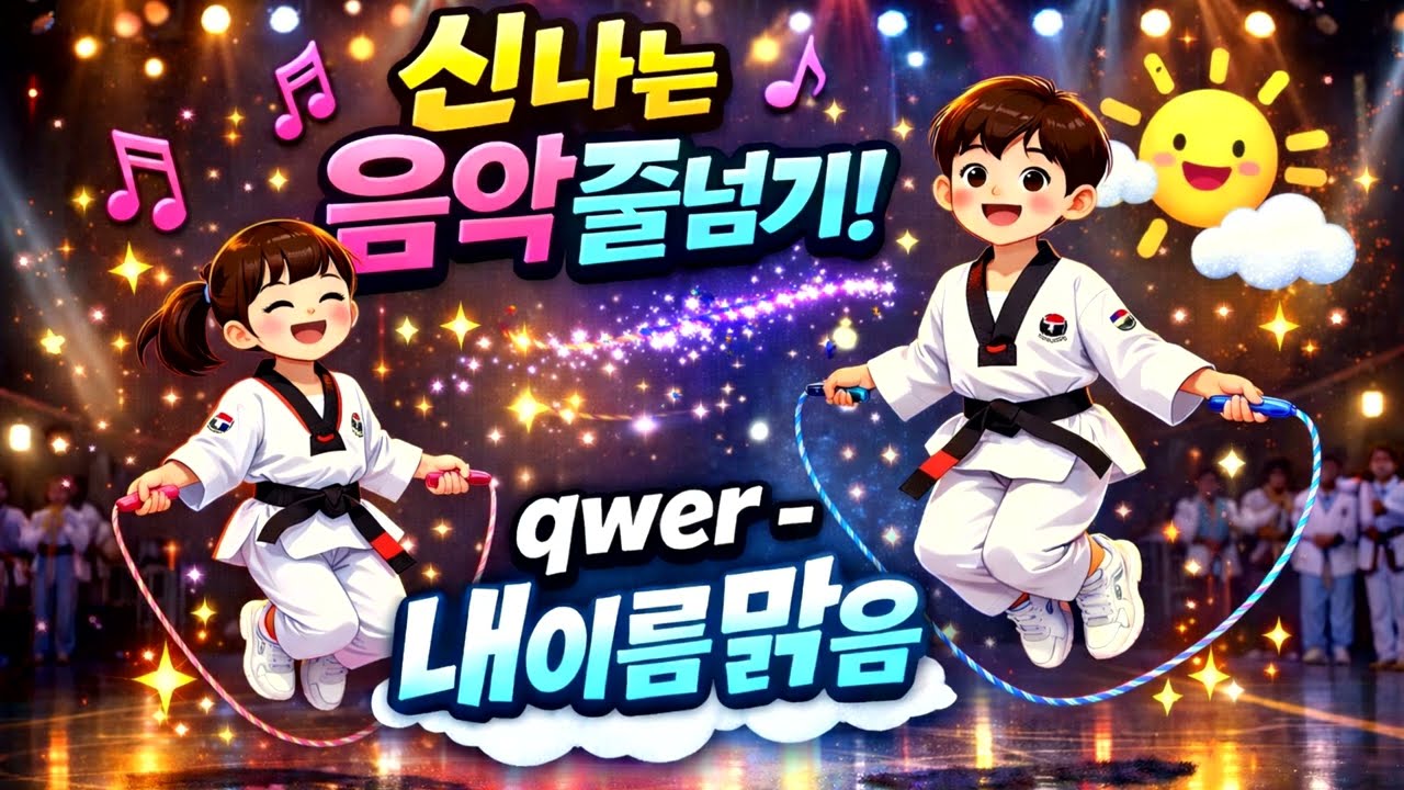 아이들이 음악에 맞춰 이렇게 뛴다고요? QWER - 내이름맑음 | 겨울방학 음악줄넘기 특강