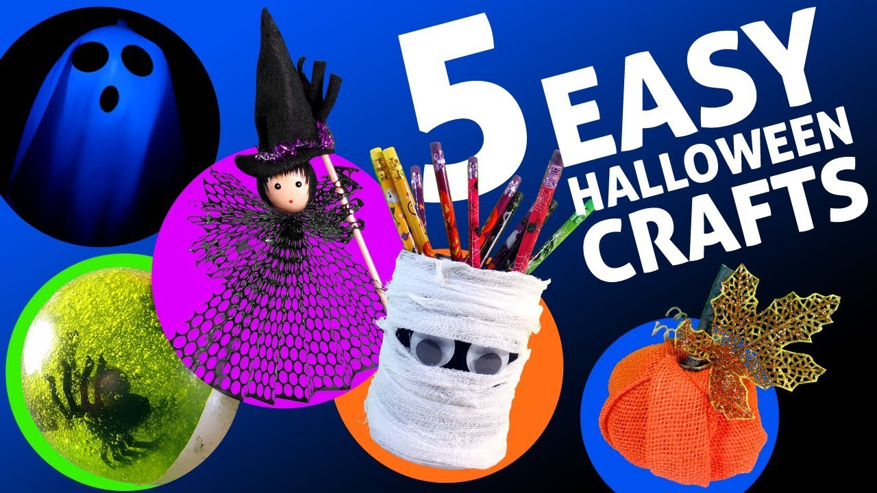 5 EASY HALLOWEEN CRAFTS AND DECORATIONS