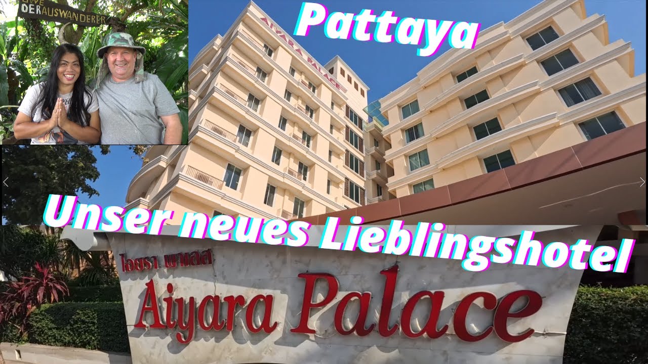 Thailand. Aiyara Palace Hotel in Pattaya Naklua. Tolles Hotel mit großem Zimmer und Rooftop-Pool.