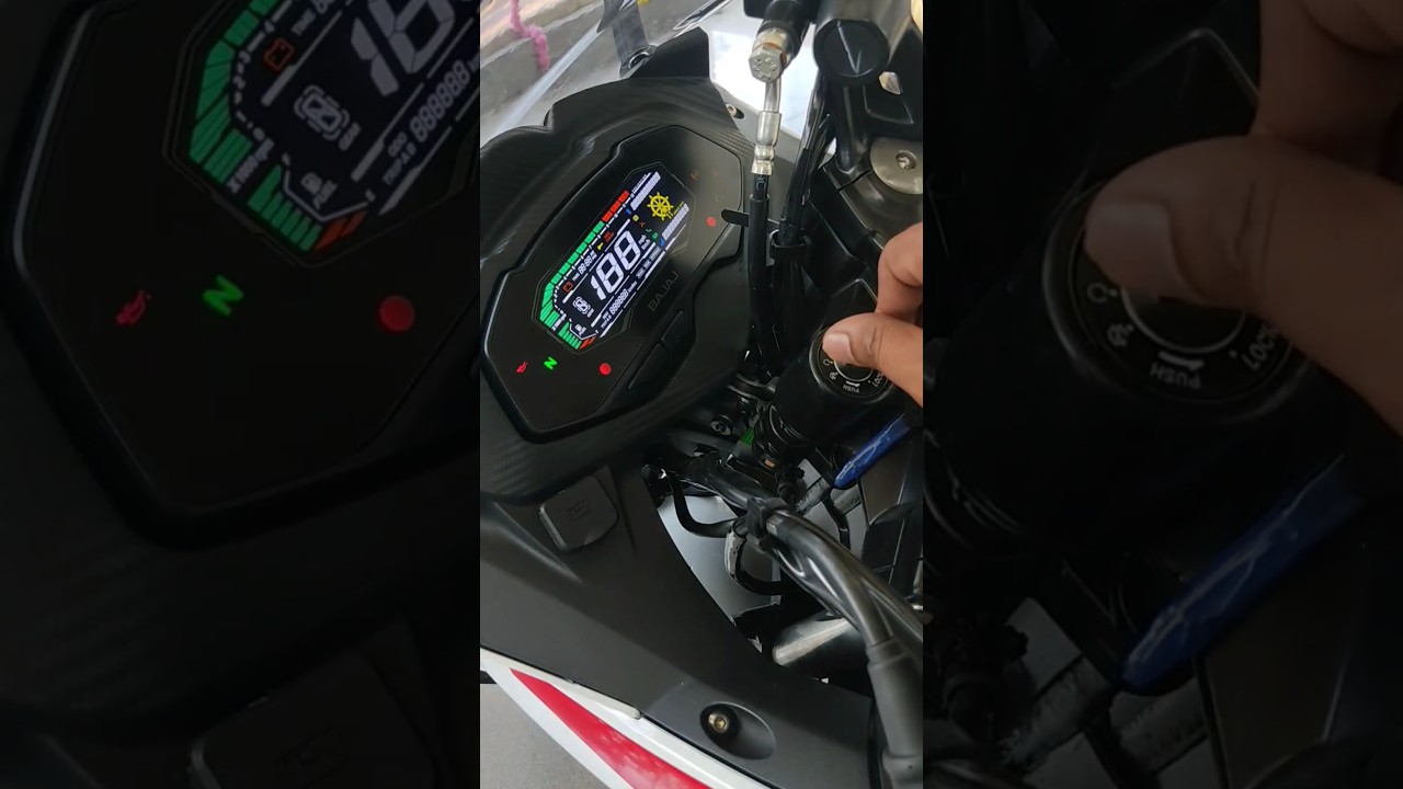 Connected LCD Speedometer Bluetooth Navigation USB Charging Bajaj Pulsar RS200 All New 2025 Model