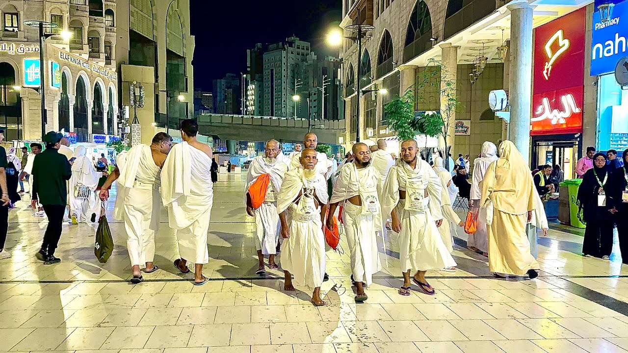 طريقي إلى شارع إبراهيم الخليل شاهد جولة مسائية في شوارع مكة المكرمة من ساحة المسجد الحرام