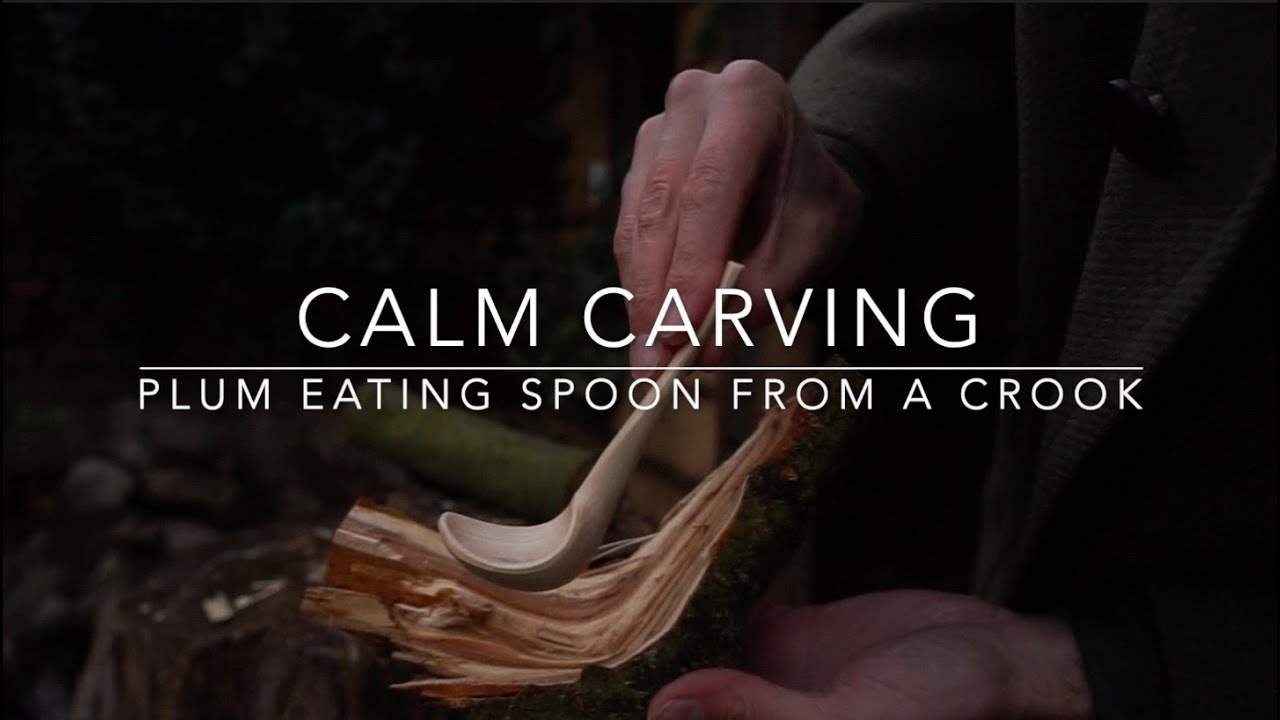 Calm Carving | Plum Eating Spoon From a Crook