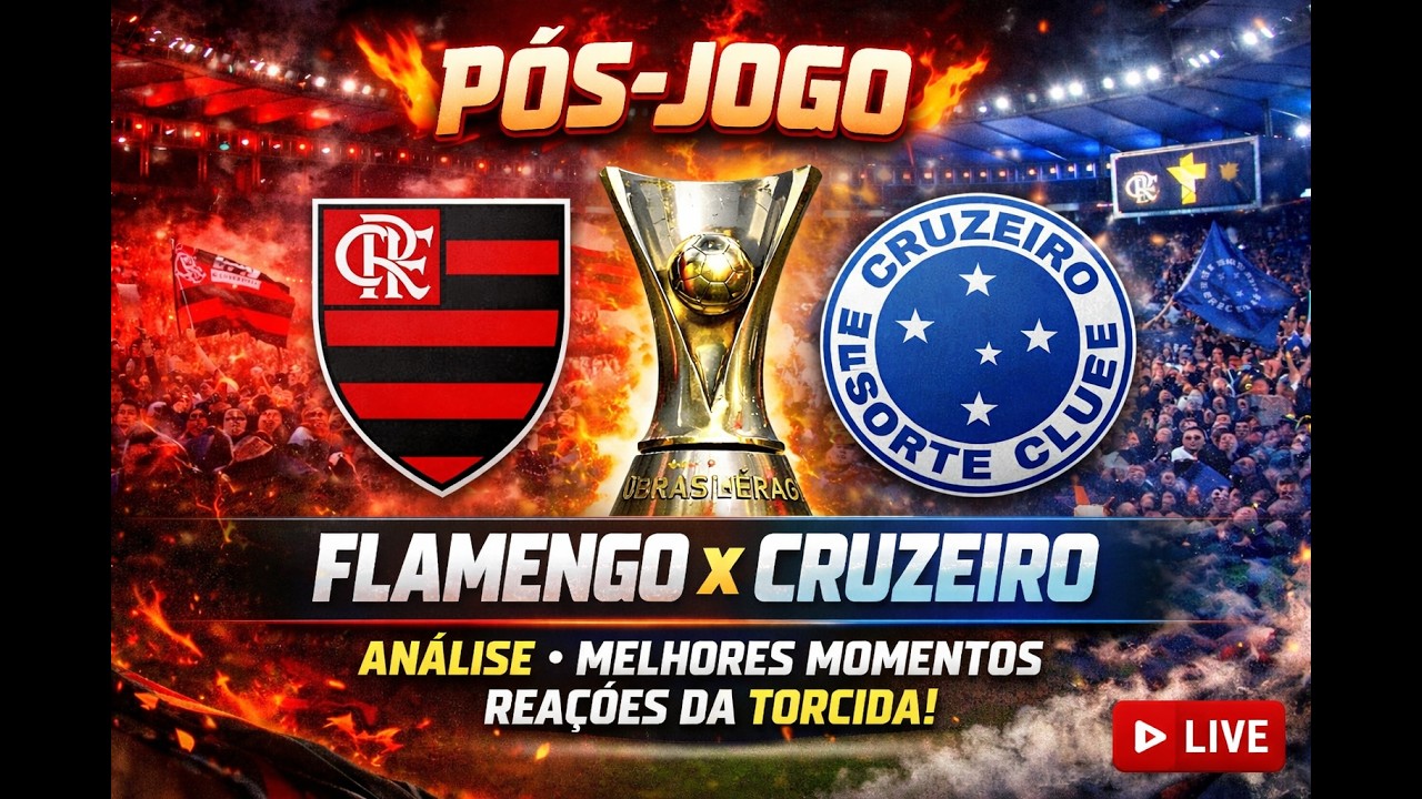 PÓS JOGO FLAMENGO 2 X 0 CRUZEIRO